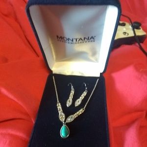 Montana silversmith earrings and necklace set